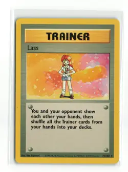 LASS 75/102 BASE SET RARE POKEMON TCG LP - Image 1