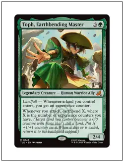 1x Toph, Earthbending Master, Avatar The Last Airbender, Magic MTG NM - Image 1
