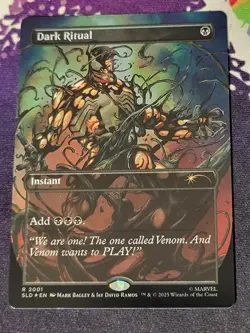 MTG Dark Ritual (2001) *Foil* Full Color Secret Lair: Venom MT/NM Free Ship - Image 1