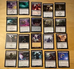 Magic The Gathering Lot Of 20 Black Cards Including Rares and Mythics NM - Image 1