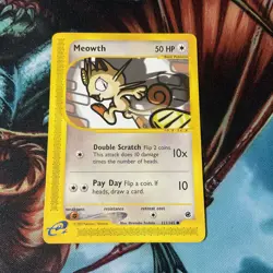 2002 Pokemon Card Meowth 121/165 Expedition Vintage NM-Mint,,, - Image 1