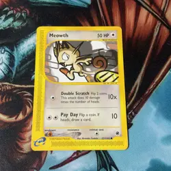 2002 Pokemon Card Meowth 121/165 Expedition Vintage NM-Mint,,, - Image 2
