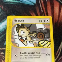 2002 Pokemon Card Meowth 121/165 Expedition Vintage NM-Mint,,, - Image 5