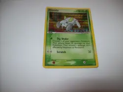 Pokemon Nincada EX Deoxys 67/107 Reverse Holo Stamped Vintage DMG LP Free Ship - Image 1