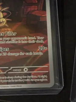 Pokemon TCG Destined Rivals Team Rockets Meowth Card 203/182 - Image 5