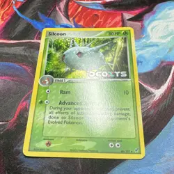 Pokemon Silcoon EX Deoxys 46/107 Reverse Holo Uncommon 80 HP 2005 - Image 4