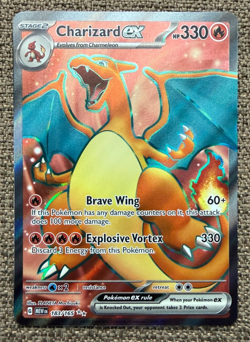 Pokemon 151 Charizard EX Full Art Ultra Rare #183/165 NM — Scarlet & Violet - Image 1