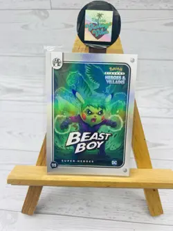 Pikachu as Beast Boy Holo Heroes & Villains Flash Edition Non-Pokemon Fan Art - Image 1
