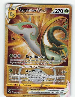 SERPERIOR VSTAR 210/195 SECRET RARE SILVER TEMPEST POKEMON LP - Image 2