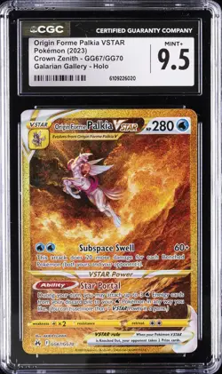 2023 POKEMON CROWN ZENITH #GG7/GG70 ORIGIN FORME PALKIA VSTAR CGC 9.5 - Image 1