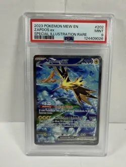Pokemon Zapdos EX 202 151 Special Illustration Rare PSA 9 - Image 1