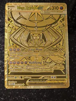 Pokemon Mega Zygarde EX 124/088 Gold Perfect Order English Hyper Rare - Image 1