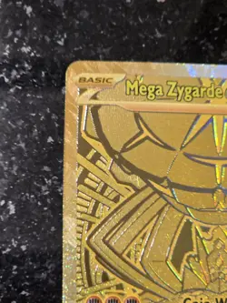 Pokemon Mega Zygarde EX 124/088 Gold Perfect Order English Hyper Rare - Image 3