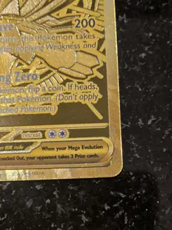 Pokemon Mega Zygarde EX 124/088 Gold Perfect Order English Hyper Rare - Image 5