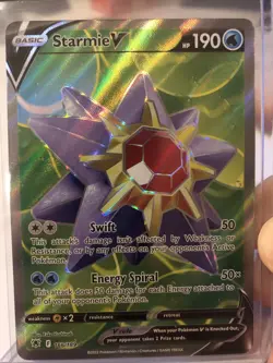 Pokemon TCG Starmie V Sword & Shield - Astral Radiance 166/189 Holo Full Art NM - Image 1
