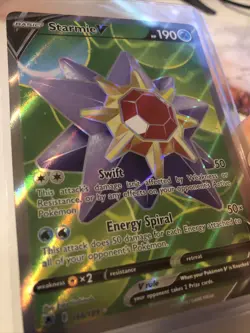 Pokemon TCG Starmie V Sword & Shield - Astral Radiance 166/189 Holo Full Art NM - Image 2