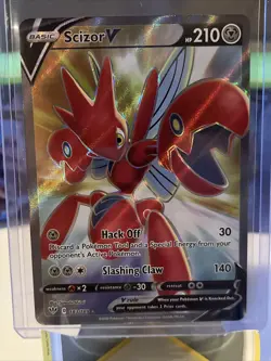 Pokemon TCG Scizor V Darkness Ablaze 183/189 Holo Full Art NM - Image 1