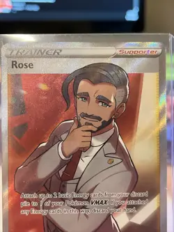 Pokemon TCG Rose Darkness Ablaze 189/189 Holo Full Art Heavily Played - Image 2
