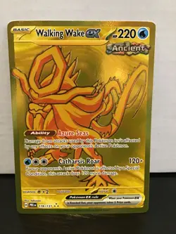 Walking Wake EX 178/131 Hyper Rare Holo Gold Pokemon Prismatic Evolutions - Image 1