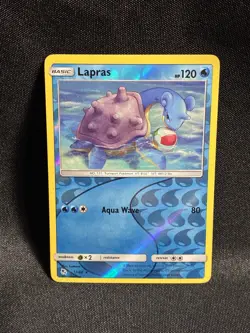 POKEMON LAPRAS 17/68 REVERSE HOLO RARE HIDDEN FATES NM NEAR MINT - Image 1