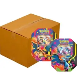 Pokemon TCG Mega Charizard ex Tins Case Of 6 Sealed - Image 2