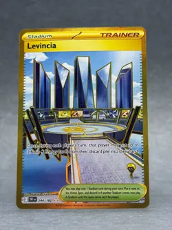 Pokemon - 244/182 Levincia Stadium SV10 Destined Rivals Hyper Rare Holo NM TCG - Image 1