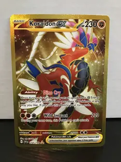 Koraidon ex 254/198 Hyper Rare Holo Gold Pokemon Scarlet & Violet - Image 1