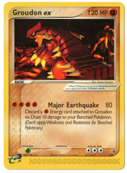 Pokemon TCG Groudon ex 002 Black Star Promo e-Reader (Nintendo Power Magazine) - Image 1