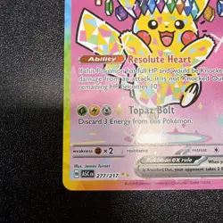 Pokemon TCG Pikachu ex 277/217 Ascended Heroes Special Illustration Rare SIR JY - Image 5