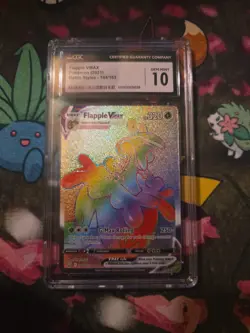 Flapple VMAX Rainbow CGC GEM MINT 10 082/070 HR Single Strike Master Pokemon - Image 1