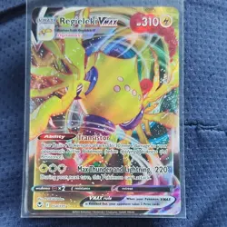 Pokemon Regieleki VMAX 058/195 Silver Tempest Ultra Rare Full Art Holo 2022 - Image 1