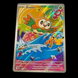 Rowlet • MEP 043 • First Partner Illustration Rare Promo • NM • Pokemon - Image 1