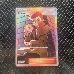 Pokemon Looker Full Art Ultra Rare Holo Sm-Ultra Prism 152/156 English - Image 1