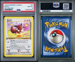 1999 Pokemon Eevee 1st Edition Graded PSA 8 Jungle #51 Rare *NEW CERT* - Image 3