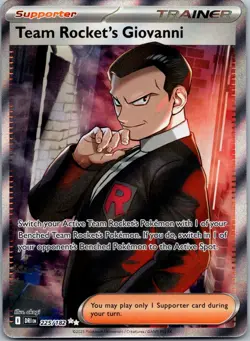 Team Rocket's Giovanni 225/182 - SV10: Destined Rivals Ultra Rare Pokemon TCG NM - Image 1