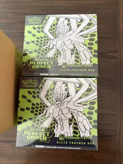 x2 Pokemon TCG Mega Evolution Perfect Order Pokemon Center ETB - Sealed IN HAND - Image 1