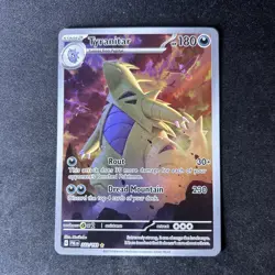 Pokemon Tyranitar 222/193 Sv02: Paldea Evolved Illustration Rare Holo - Image 1