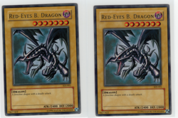 Red-Eyes B. Dragon SDJ-001 x2 Ultra Rare Yu-Gi-Oh! Starter Deck Joey - Image 1