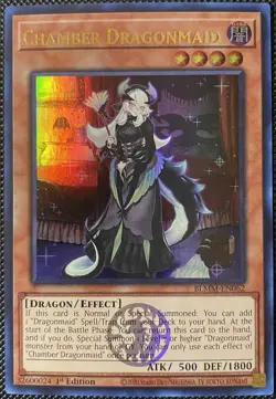 Chamber Dragonmaid BLMM-EN062 Battles of Legend: Monster Mayhem 1st Ed Yugioh - Image 1
