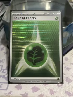 Basic Grass Energy SVE017 Holo Pokemon Black & White - Image 1