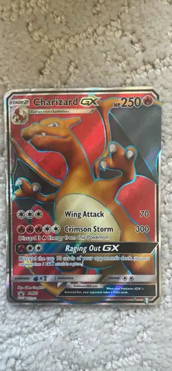Pokemon TCG Charizard GX SM60 Sun And Moon Promo Full Art Holo - Image 1