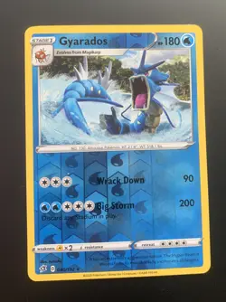Pokemon TCG Gyarados Rebel Clash 040/192 Holo Holo Rare - Image 1