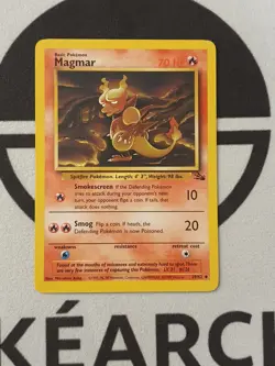 Pokemon Karte Magmar 39/62 Fossil Set Pokemon Original TCG 1999 Vintage - Image 1