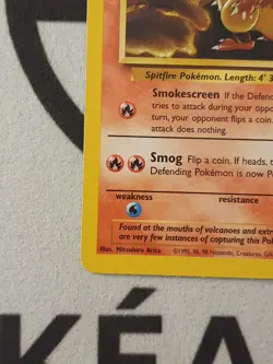 Pokemon Karte Magmar 39/62 Fossil Set Pokemon Original TCG 1999 Vintage - Image 5