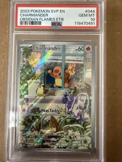 Pokemon 2023 Charmander #44 Black Star Promo Obsidian Flames SV PSA 10 Gem Mint - Image 1