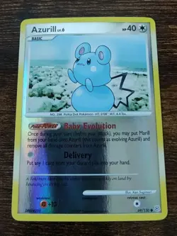 Azurill 69/130 Diamond & Pearl Base Set Pokemon Reverse Holo - Image 1