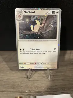 Noctowl 127/162, Cosmos Holo, Temporal Forces, Scarlet & Violet, Pokemon TCG, NM - Image 1