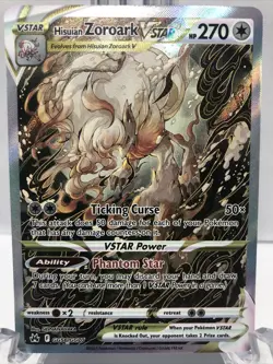Hisuian Zoroark VSTAR Crown Zenith: Galarian Gallery Pokemon GG56/GG70 NM - Image 2