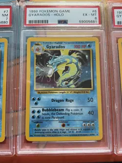 (Lot of 3) Pokemon Game Gyarados 1999 Base Set & 2000 Base 2 PSA Graded - Image 3