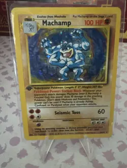 Pokemon Machamp 8/102 Deck Exclusives Holo Rare 1st Edition - Image 1